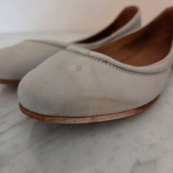Frye Carrie Pale Blue Ballet Flat - Picture 2 of 9
